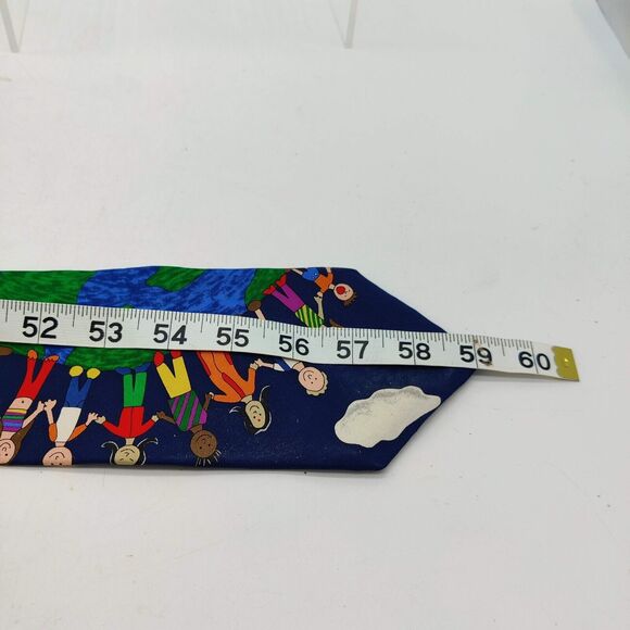 Save The Children Save the Earth Mens Necktie 100% Silk Made is USA - Picture 5 of 6